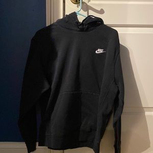 Men’s black Nike hoodie, size medium.